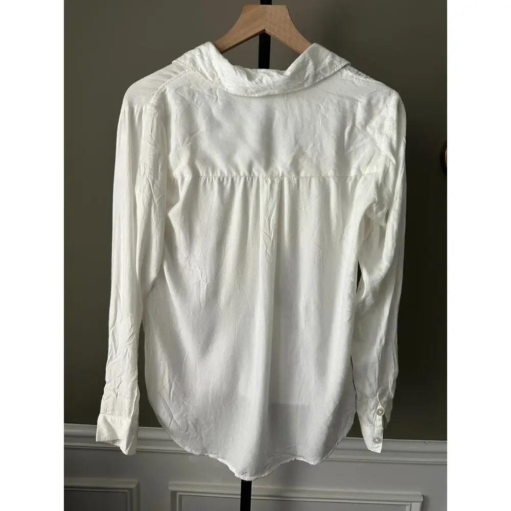 Boyish Jeans The Emile White Button Down Small NWT